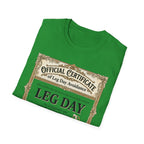Official Certificate of Leg Day Avoidance