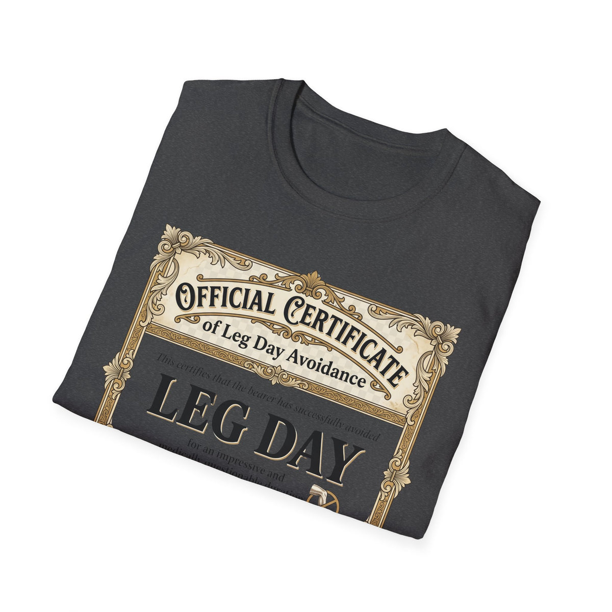 Official Certificate of Leg Day Avoidance