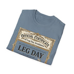 Official Certificate of Leg Day Avoidance