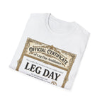 Official Certificate of Leg Day Avoidance