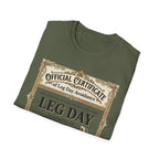 Official Certificate of Leg Day Avoidance